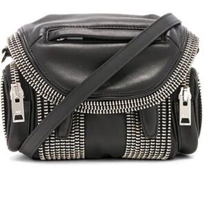 Black Leather Crossbody Bag